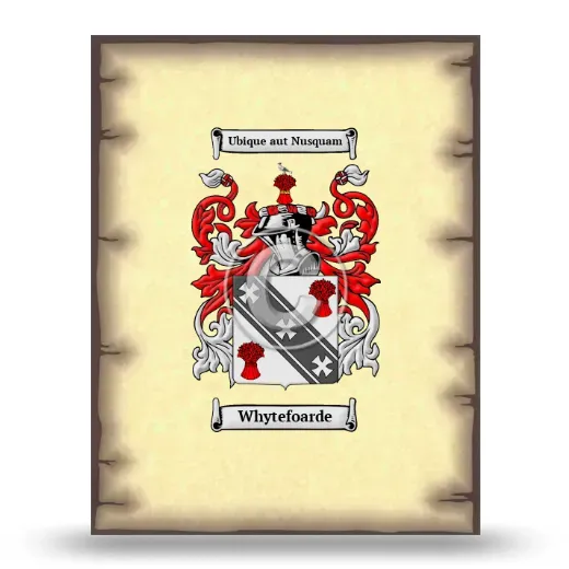 Whytefoarde Coat of Arms Print