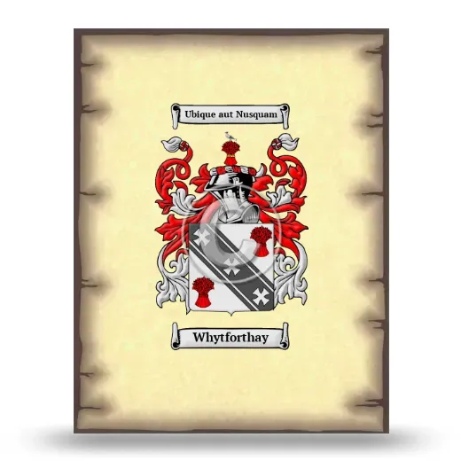 Whytforthay Coat of Arms Print