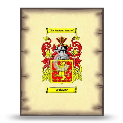 Wibrow Coat of Arms Print