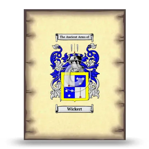 Wickert Coat of Arms Print