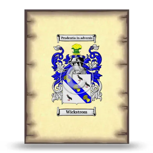Wickstrom Coat of Arms Print