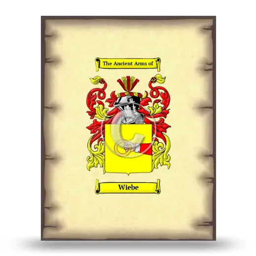 Wiebe Coat of Arms Print