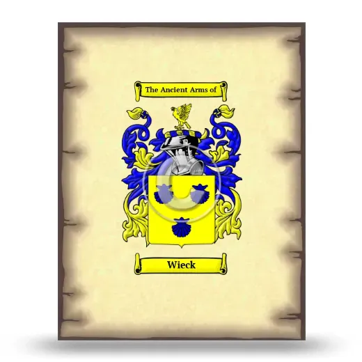 Wieck Coat of Arms Print