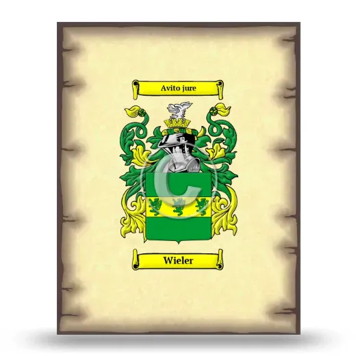 Wieler Coat of Arms Print