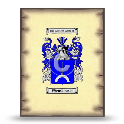 Wienskowski Coat of Arms Print
