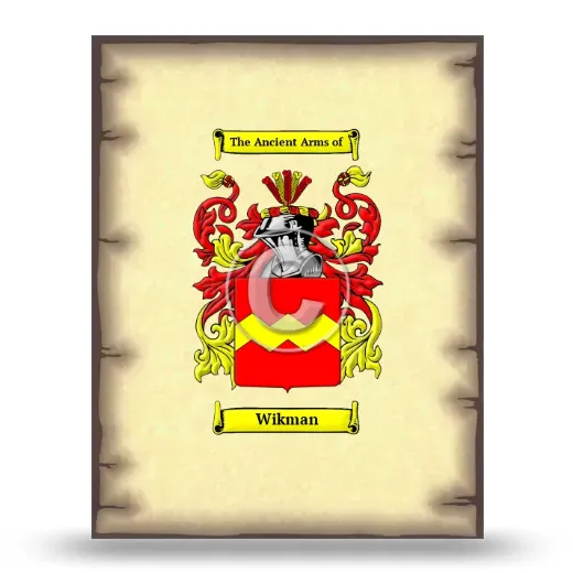 Wikman Coat of Arms Print