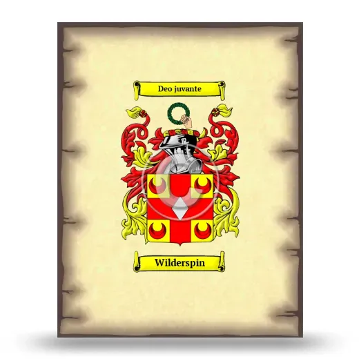 Wilderspin Coat of Arms Print