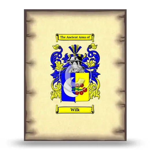 Wilk Coat of Arms Print