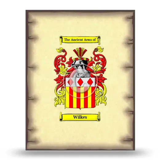 Wilkes Coat of Arms Print