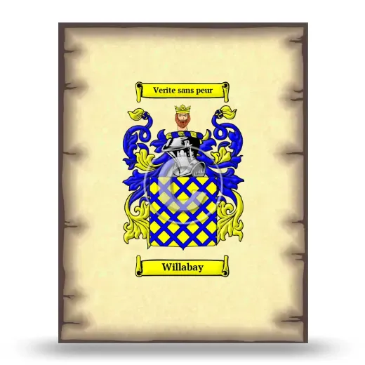 Willabay Coat of Arms Print