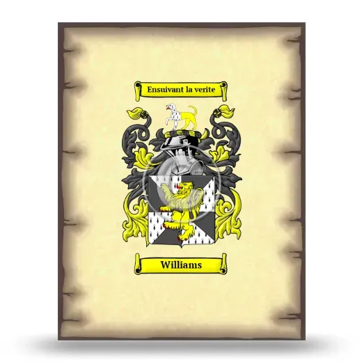 Williams Coat of Arms Print