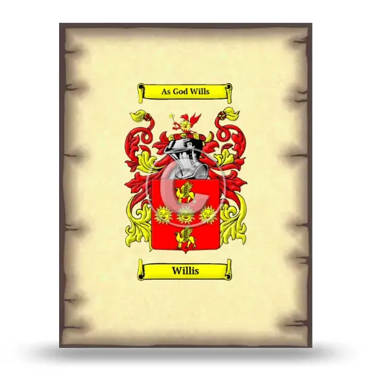 Willis Coat of Arms Print