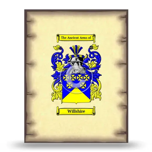 Willshire Coat of Arms Print