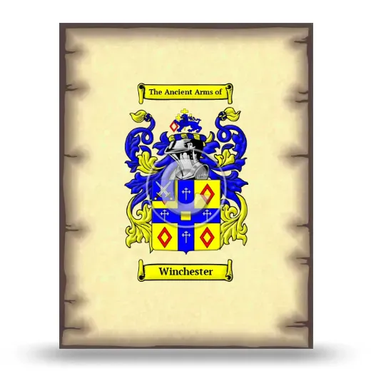 Winchester Coat of Arms Print