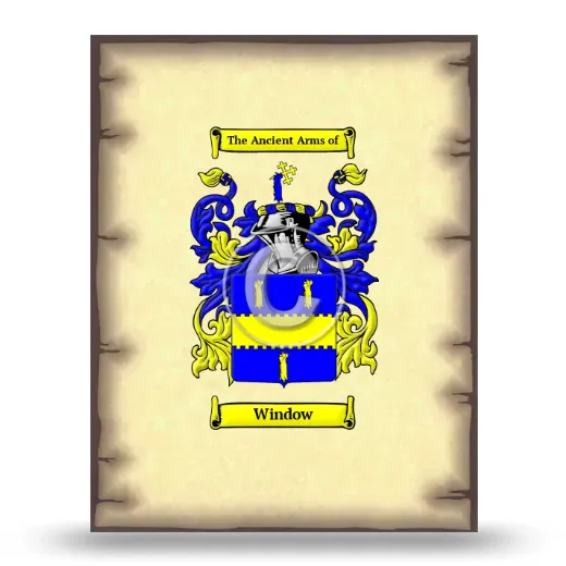 Window Coat of Arms Print