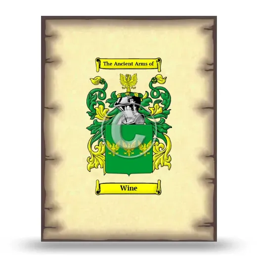 Wine Coat of Arms Print