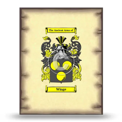 Winge Coat of Arms Print