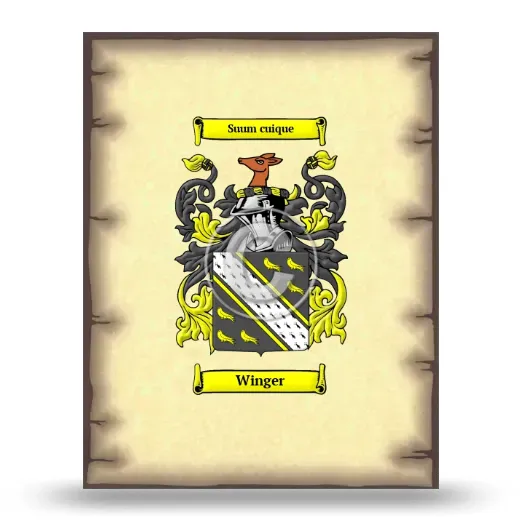 Winger Coat of Arms Print