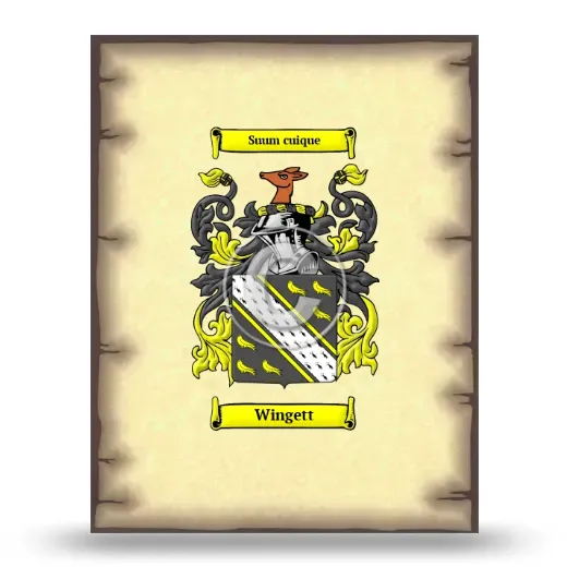 Wingett Coat of Arms Print