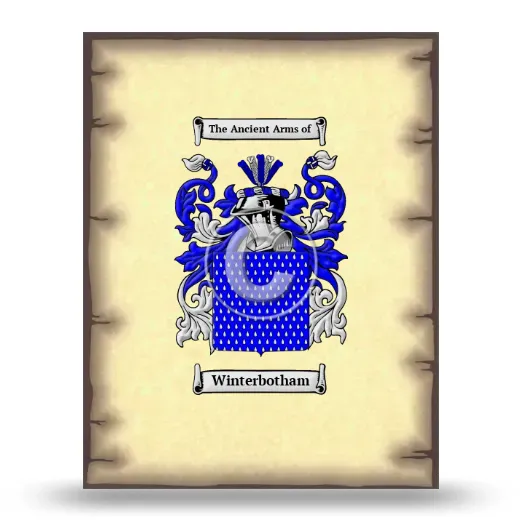 Winterbotham Coat of Arms Print