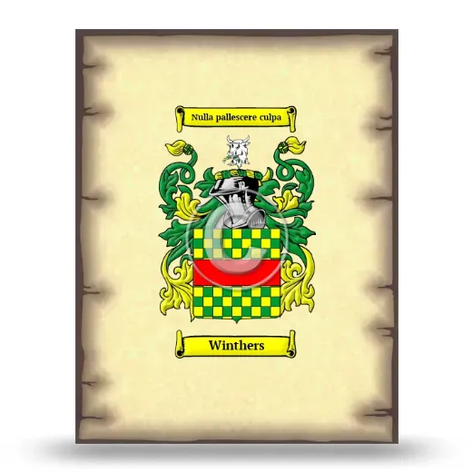 Winthers Coat of Arms Print