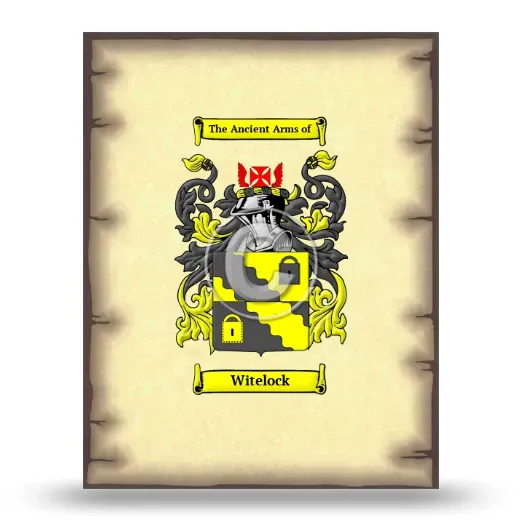 Witelock Coat of Arms Print