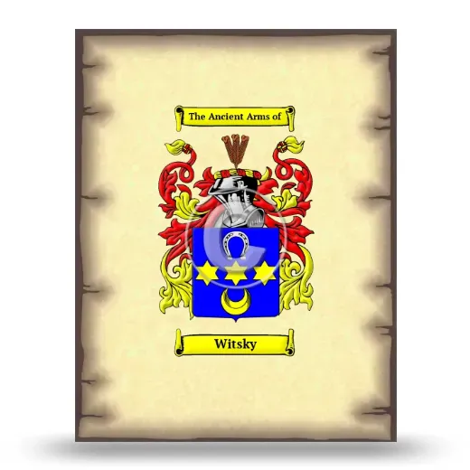 Witsky Coat of Arms Print