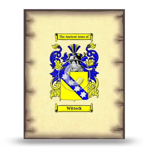 Witteck Coat of Arms Print
