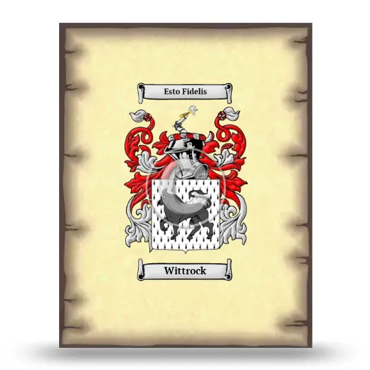 Wittrock Coat of Arms Print