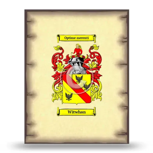Witwhan Coat of Arms Print