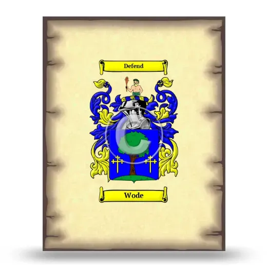 Wode Coat of Arms Print