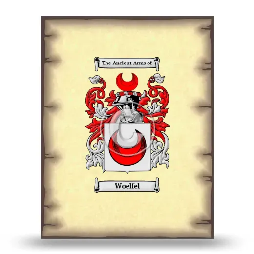 Woelfel Coat of Arms Print