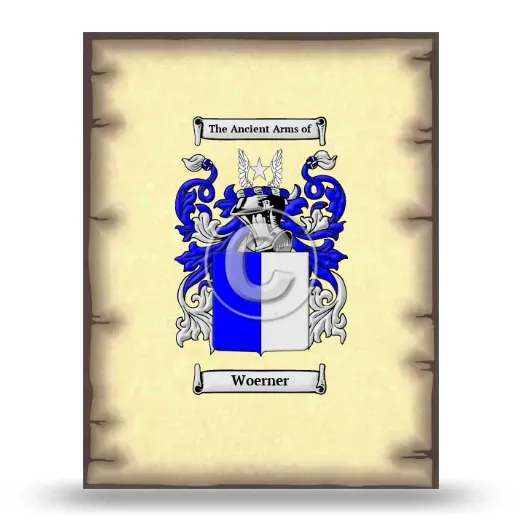 Woerner Coat of Arms Print