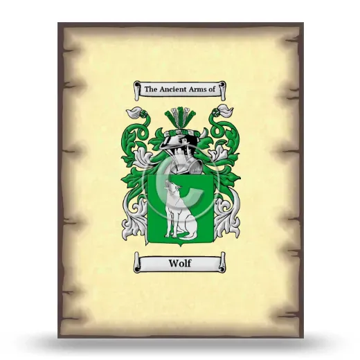 Wolf Coat of Arms Print