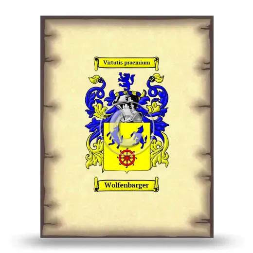 Wolfenbarger Coat of Arms Print