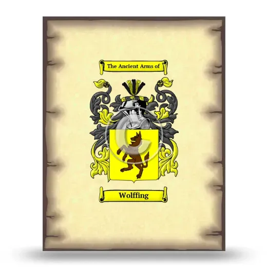 Wolffing Coat of Arms Print