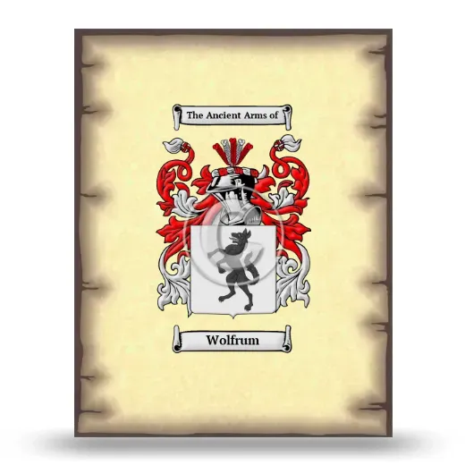 Wolfrum Coat of Arms Print