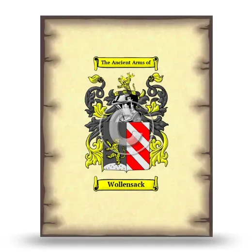 Wollensack Coat of Arms Print