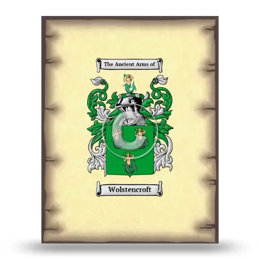 Wolstencroft Coat of Arms Print