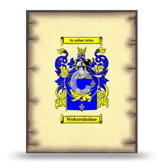 Wolstenholme Coat of Arms Print