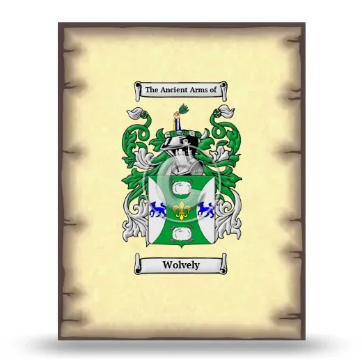 Wolvely Coat of Arms Print