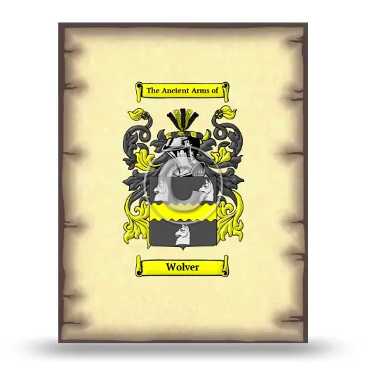 Wolver Coat of Arms Print