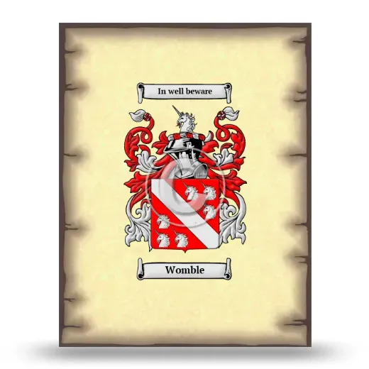 Womble Coat of Arms Print