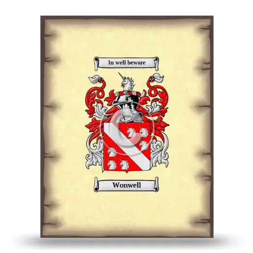 Wonwell Coat of Arms Print