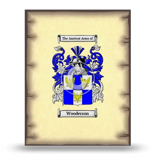 Wooderson Coat of Arms Print