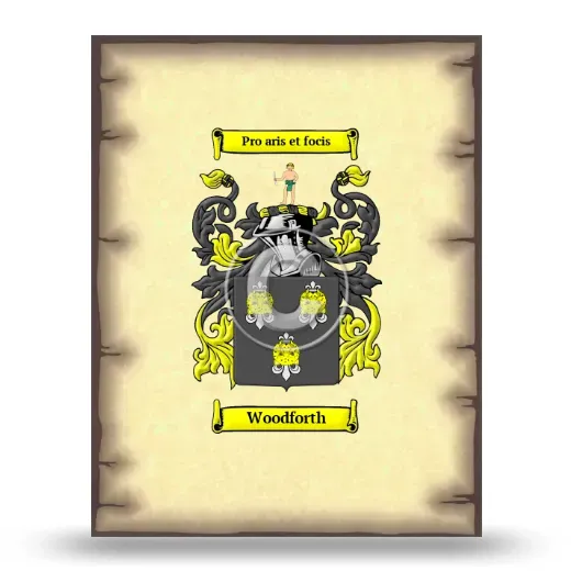 Woodforth Coat of Arms Print
