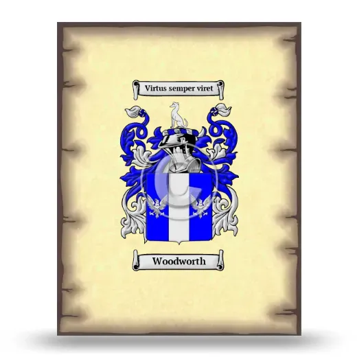 Woodworth Coat of Arms Print