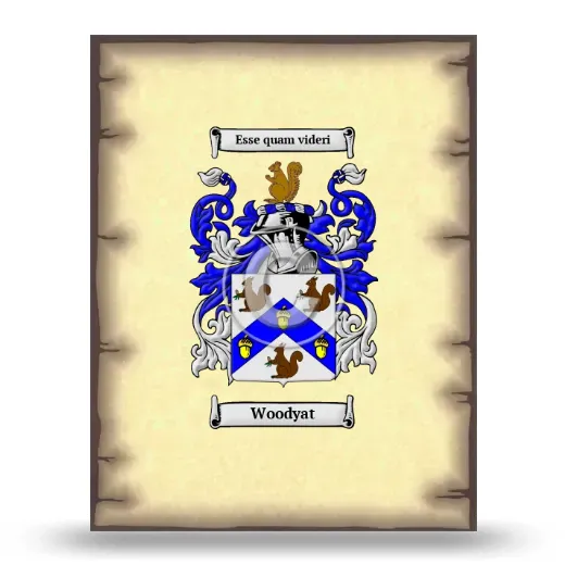 Woodyat Coat of Arms Print