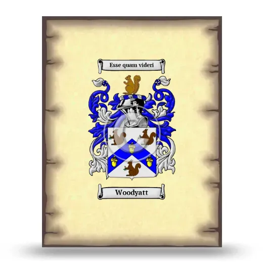 Woodyatt Coat of Arms Print