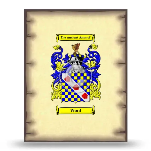Word Coat of Arms Print